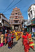 The great Chola temples of Tamil Nadu - The Sri Ranganatha Temple of Srirangam. The southern gopura of the fifth enclosure. 